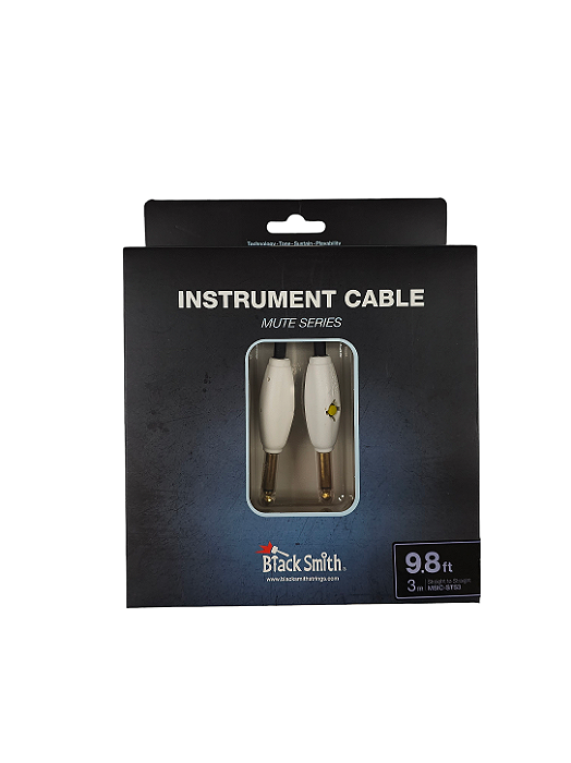 Cabo Blacksmith Mute series P10 reto blindado 3 metros