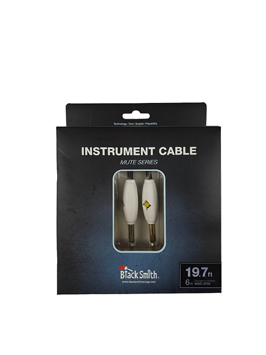 Cabo Blacksmith Mute series P10 reto blindado 6 metros