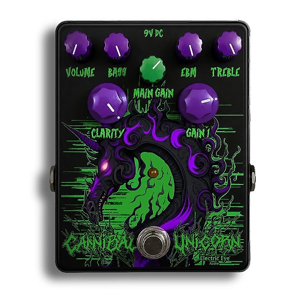 Pedal Cannibal Unicorn by Silas Fernandes limited edition Black / Green