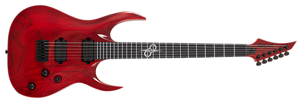 Guitarra elétrica 6 cordas Solar AC1.6HTBR Trans Blood Red Gloss