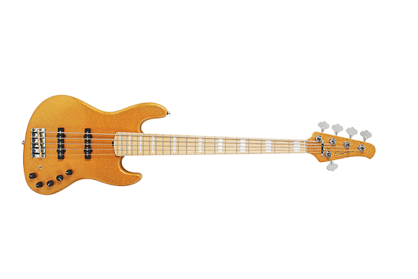 Contrabaixo Swing guitars G5V Jazz 5c American Alder Mustard Sparkle