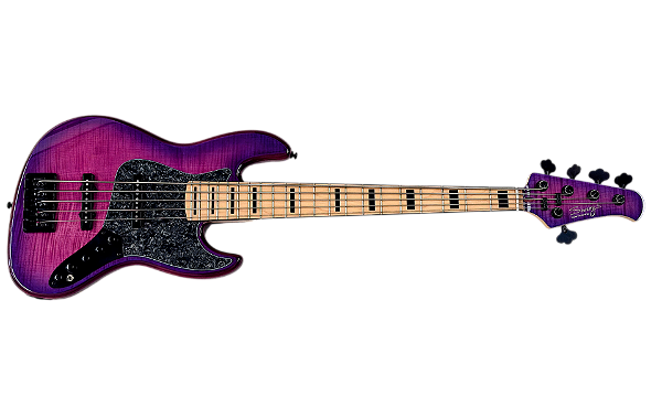 Swing guitars Jazz Deluxe 5c American Alder Purple Flamed Maple