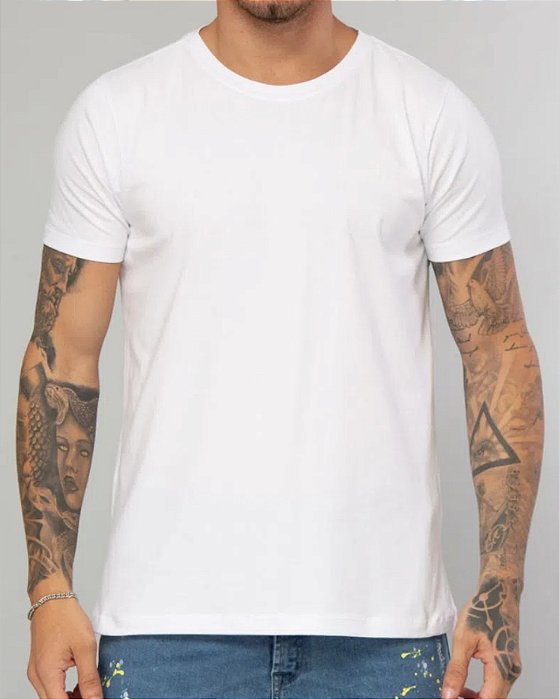 Camiseta Básica Branca Red Feather