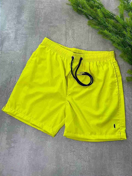 Shorts Swim Fantasy Yellow Red Feather
