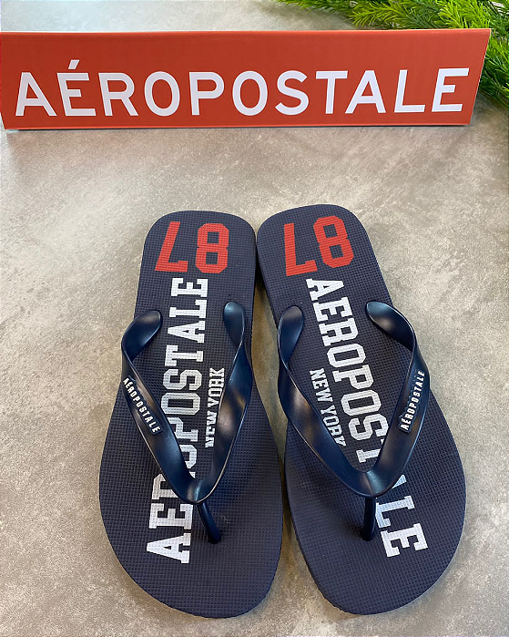 Chinelo Azul Marinho Aeropostale