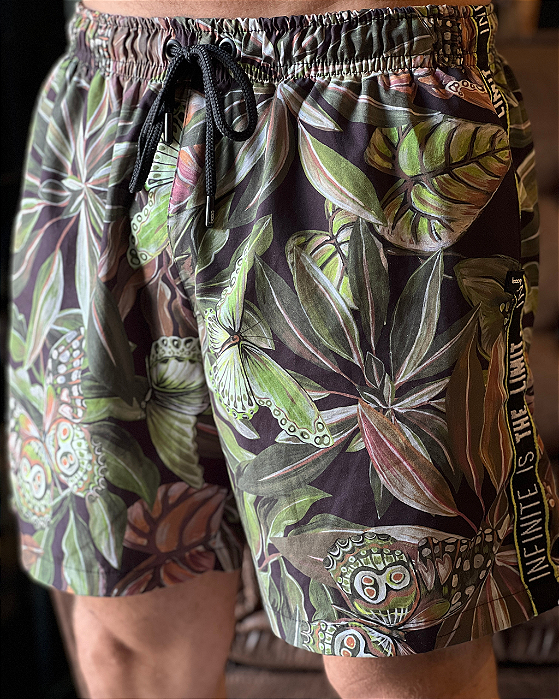 Shorts Fullprint Verde Booq