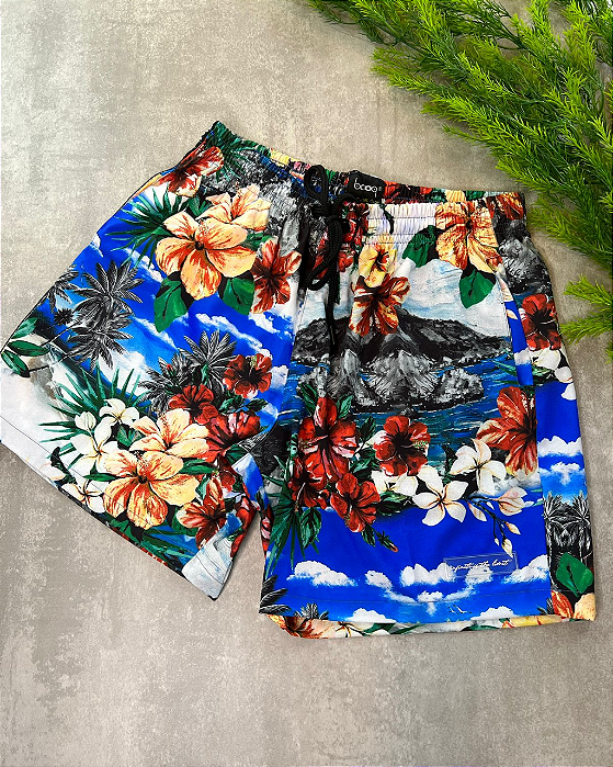 Shorts Fullprint Tropical Booq