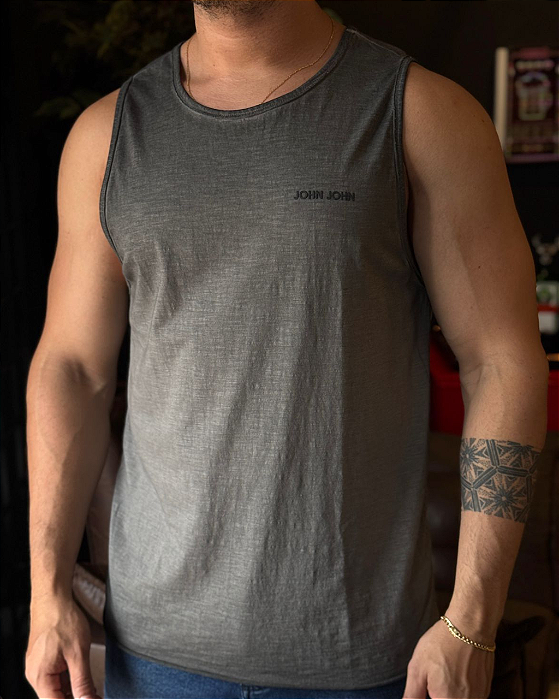 Camiseta Regata Chumbo John John