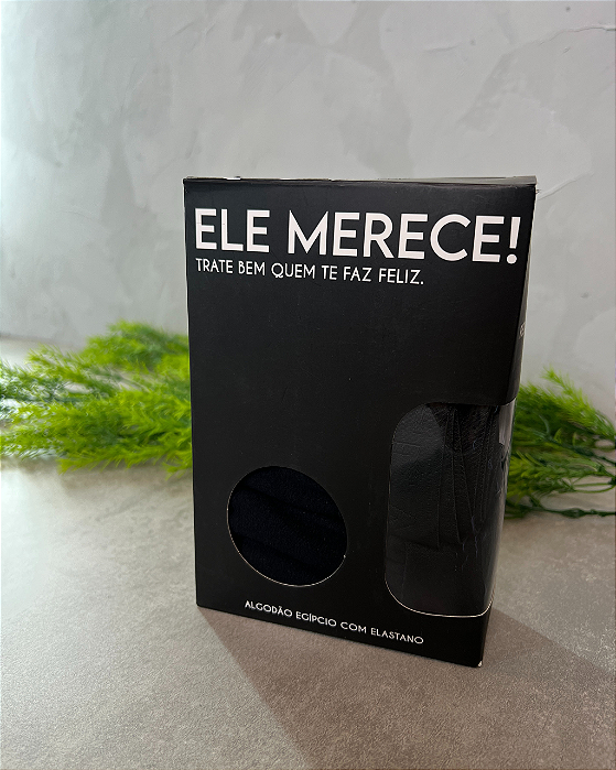 Kit 3 Cuecas Boxer Preto Red Feather