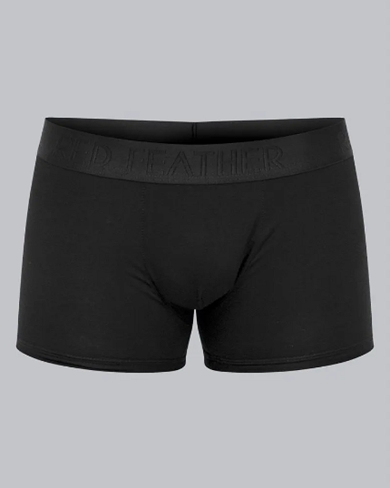 Kit 3 Cuecas Boxer Preto Red Feather