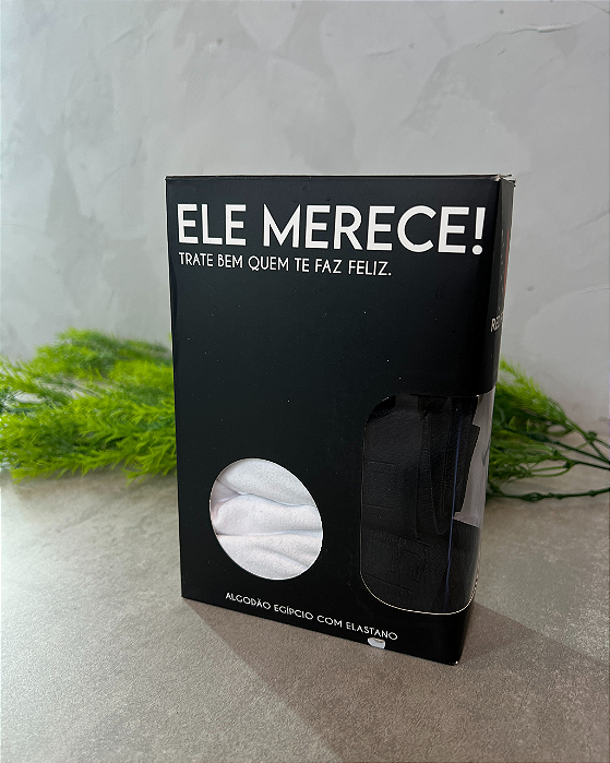 Kit 3 Cuecas Boxer Branca Red Feather
