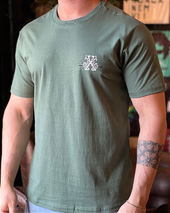 Camiseta Estampada Verde Escuro John John