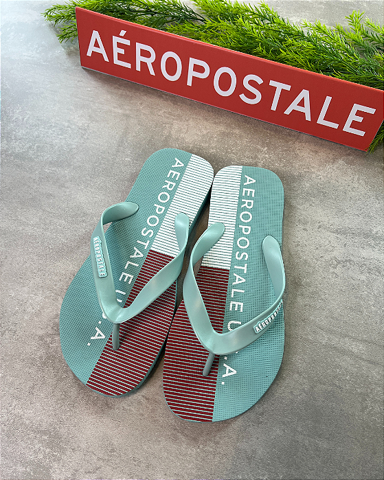 Chinelo Azul Claro Aeropostale