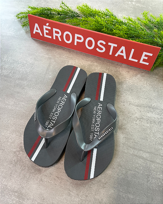 Chinelo Cinza Aeropostale