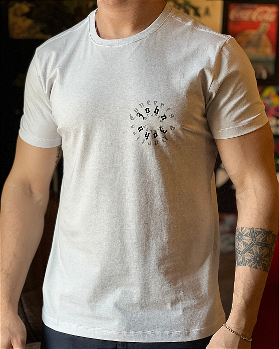 Camiseta Circle Cinza Claro John John
