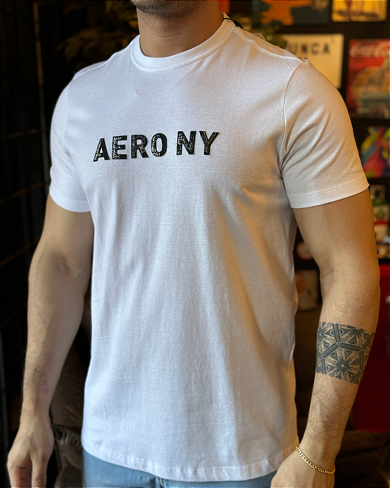 Camiseta Platinum Branca Aeropostale