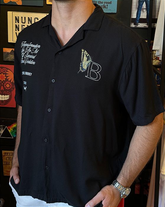 Camisa Classic Journey New Way Preta Booq