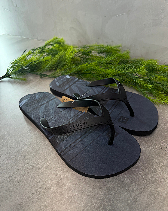 Chinelo Estampado Azul Escuro Ogochi