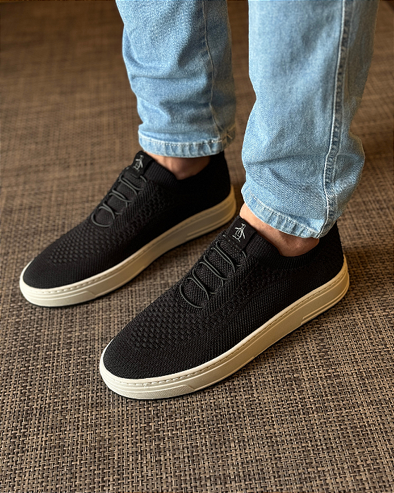 Tênis Slip On Preto Penguin