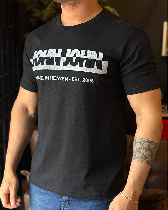 Camiseta New Divided Preta John John