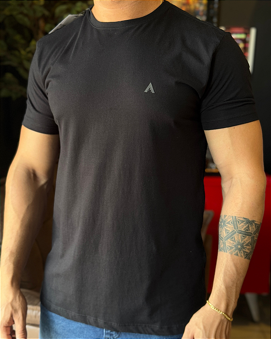 Camiseta Básica Pima Preta Hau.co