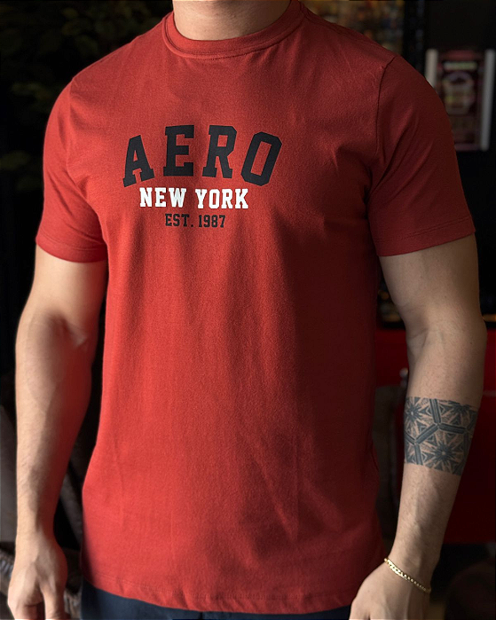 Camiseta Silkada Terracota Aeropostale