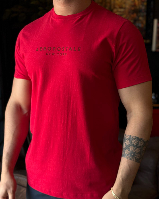 Camiseta Silkada Vermelha Aeropostale