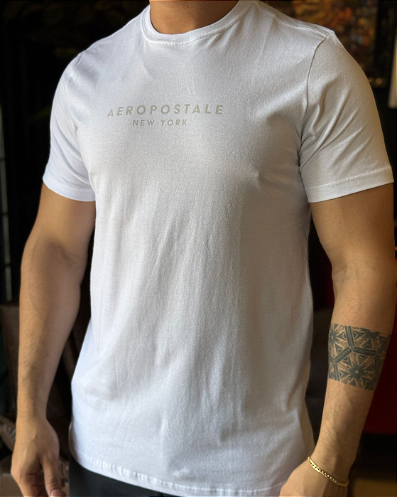 Camiseta Silkada Branca Aeropostale