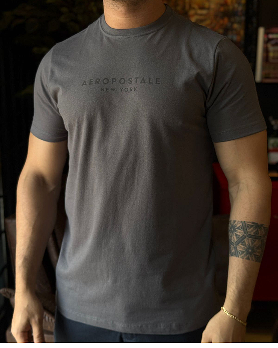 Camiseta Silkada Chumbo Aeropostale