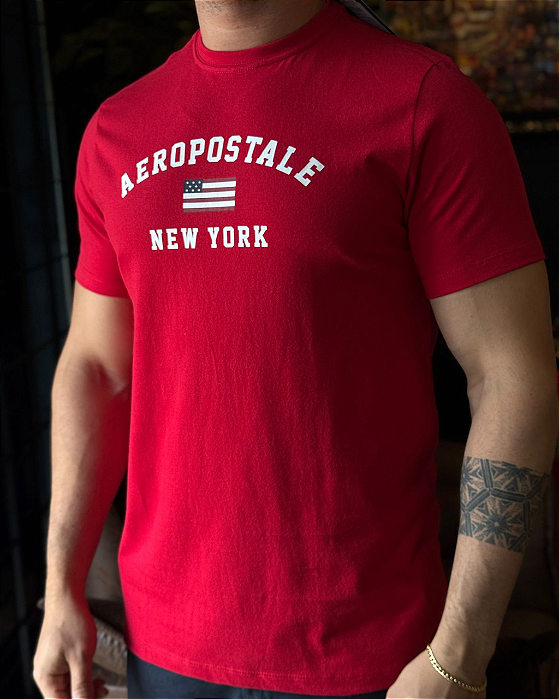 Camiseta Silkada Vermelha Aeropostale