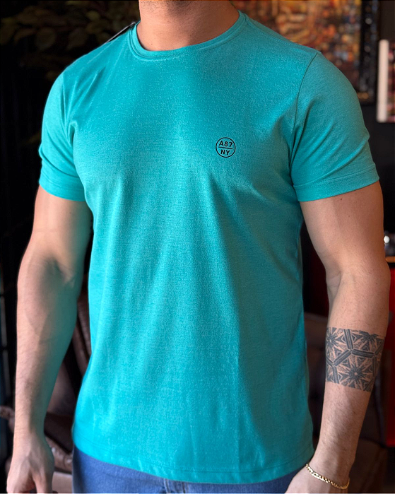 Camiseta A87 Verde Água Aeropostale