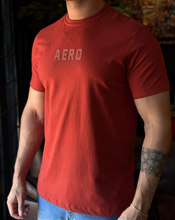 Camiseta Silkada Terracota Aeropostale