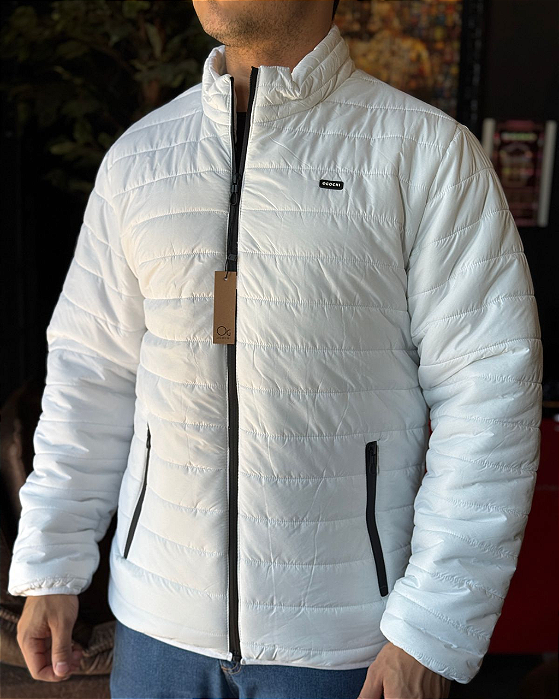 Jaqueta Concept Slim Puffer Branca Ogochi