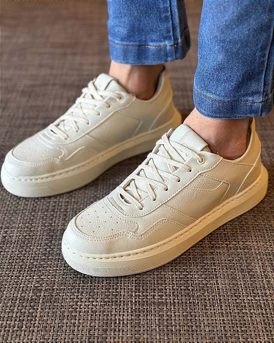 Tênis Casual Street Creme Ogochi