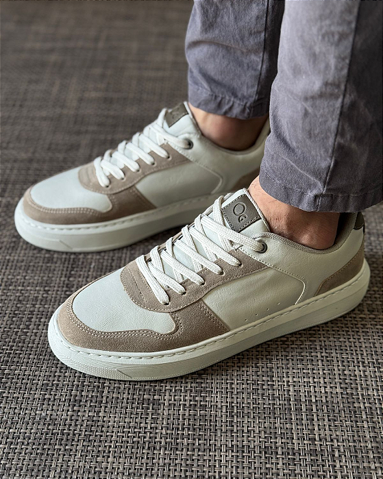 Tenis Street Off White/Bege Ogochi