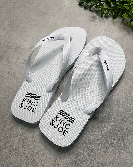 Chinelo Branco King & Joe