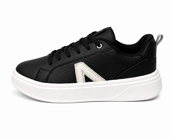 Tênis Casual Coverline Preto Aeropostale