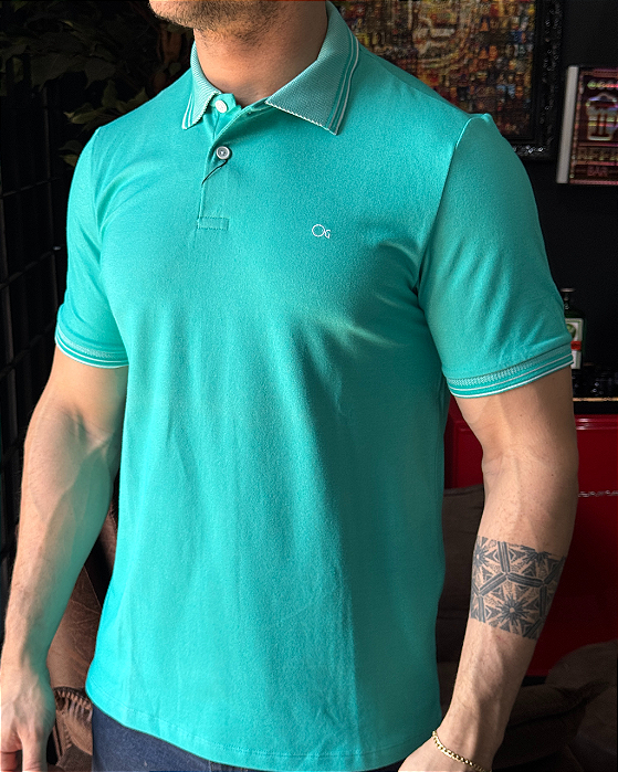 Gola Polo Verde Agua Ogochi