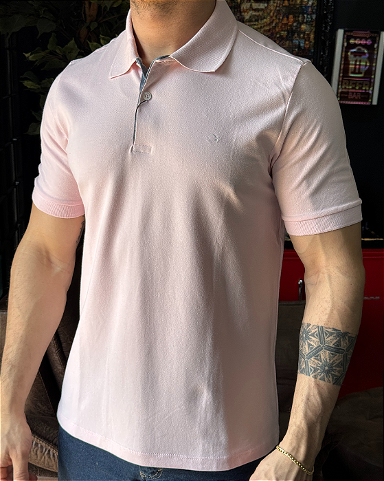 Gola Polo Slim Rosa Ogochi