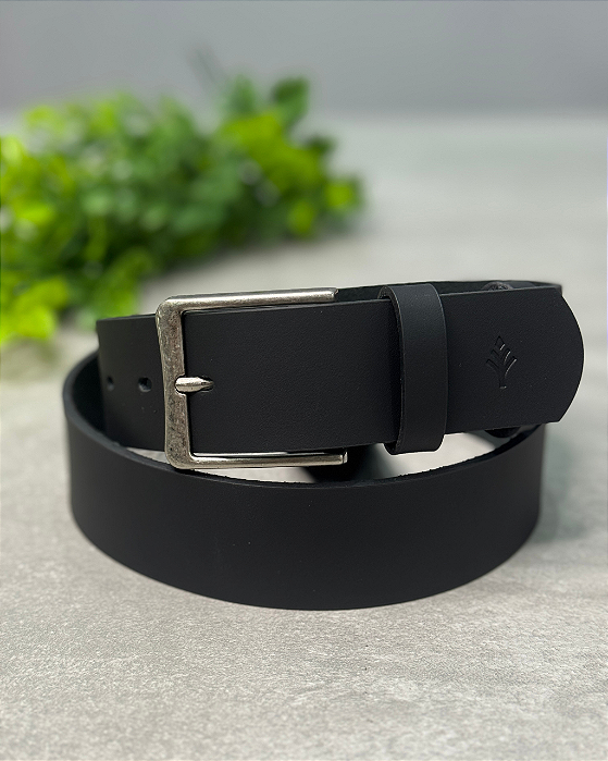 Cinto Couro Soleta Preto Eros