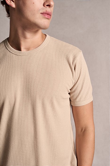 Camiseta Texture Bege Ankor