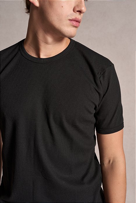 Camiseta Texture Preta Ankor