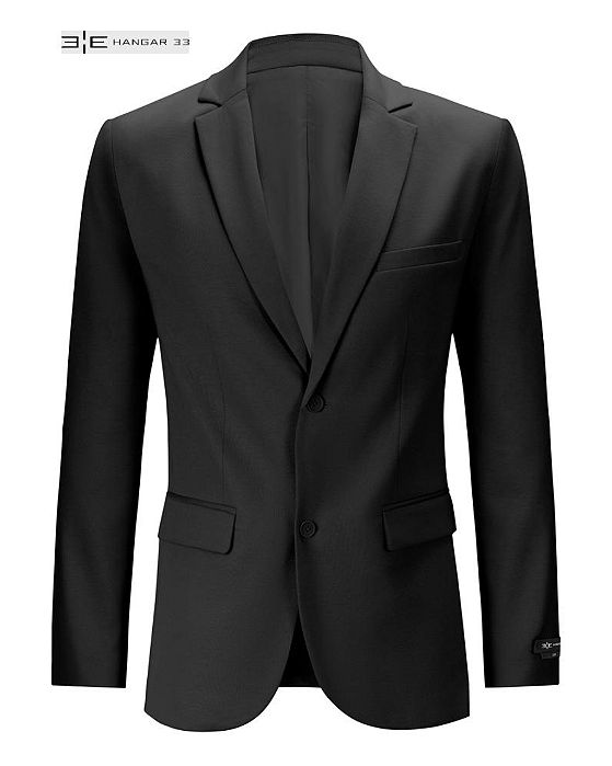 Blazer Alfaiataria Preto Hangar 33
