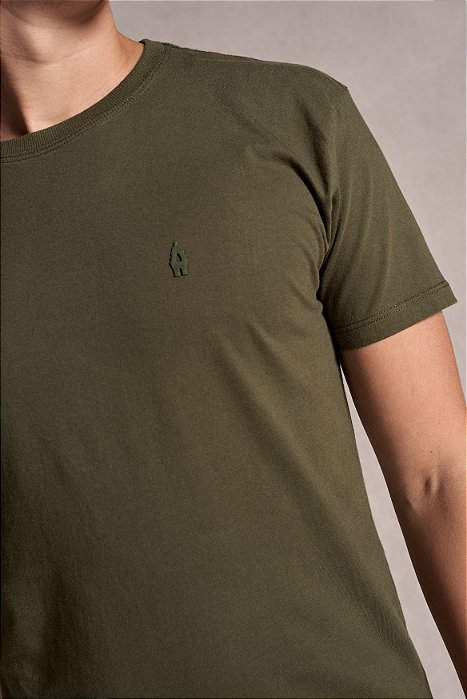 Camiseta Básica Verde Militar Ankor