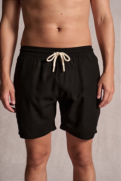 Shorts Linho Preto Ankor