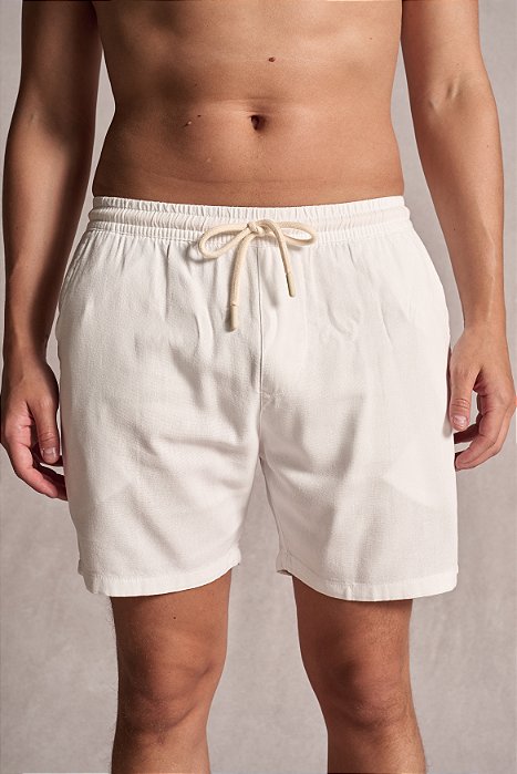 Shorts Linho Branco Ankor