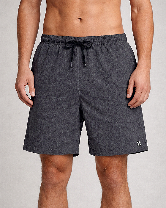 Shorts Tropical Flex Cinza Kawipii