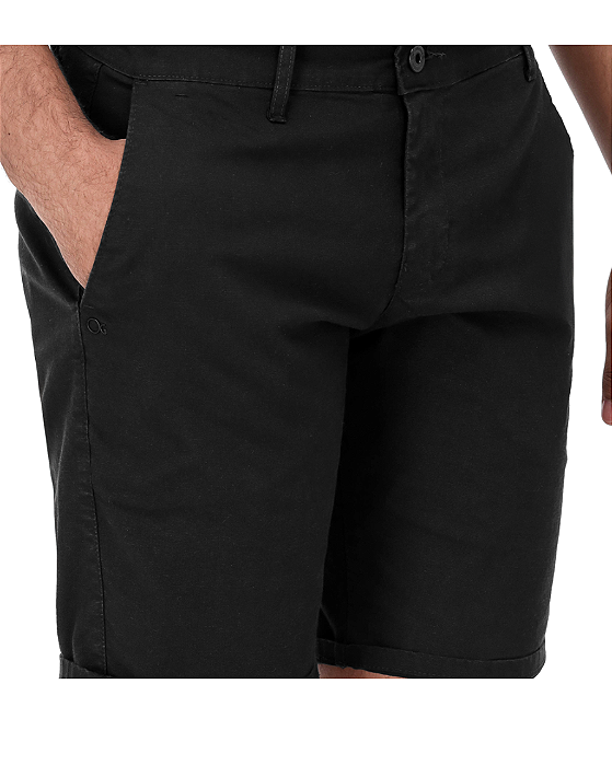 Bermuda Tradicional Preta Ogochi