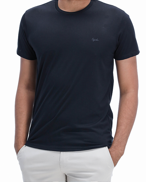 Camiseta Essencial Básica Azul Marinho Ogochi