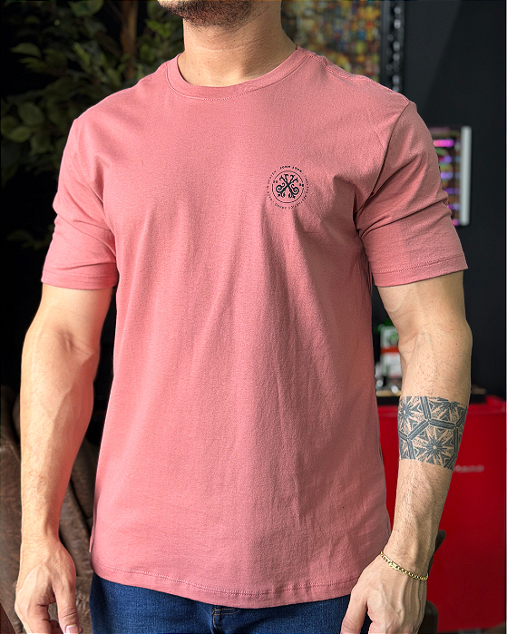 Camiseta Brand Rosa Médio John John